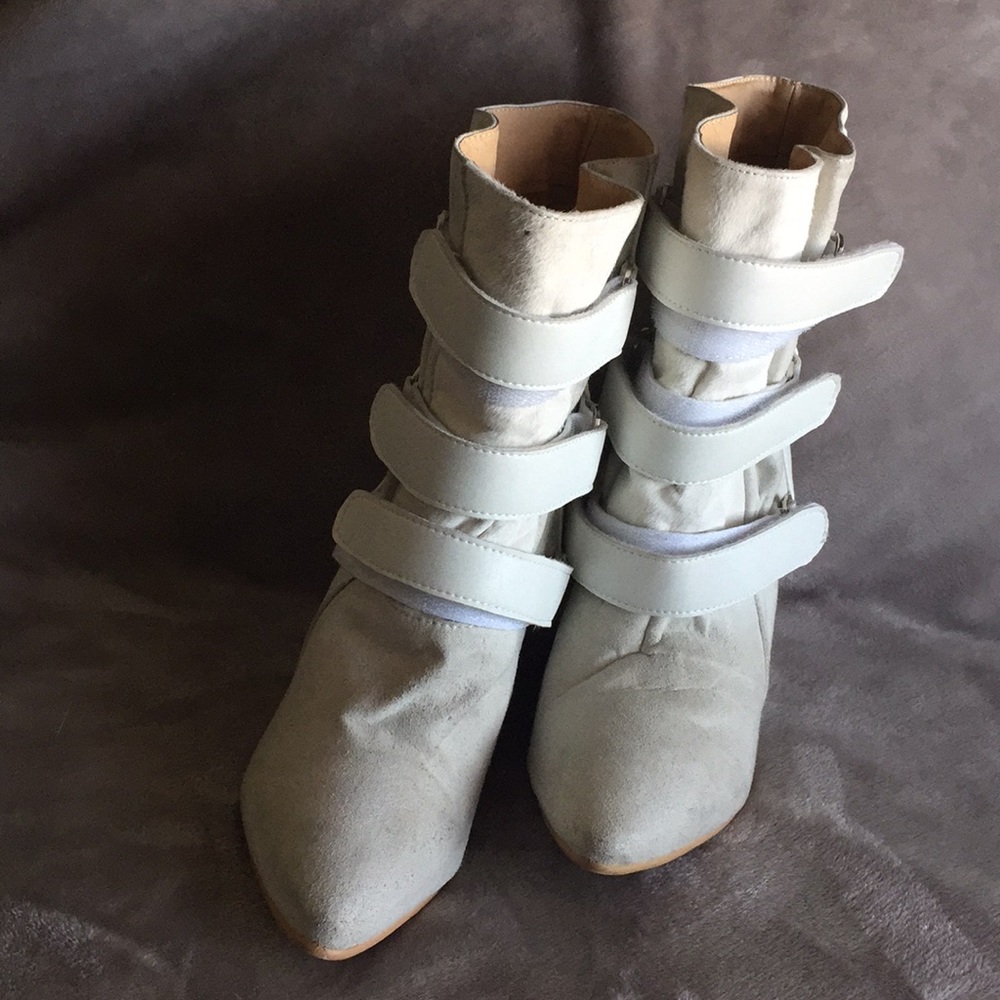 Isabel Marant Scarlet White Ponyhair Wedges
